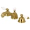 Kingston Brass KS3967PL 8" Widespread Bathroom Faucet, Brushed Brass KS3967PL - alternate 1